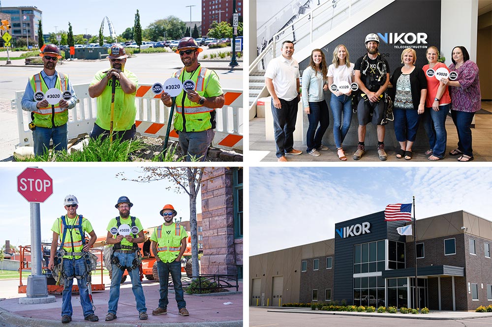 Vikor three in a row staff collage