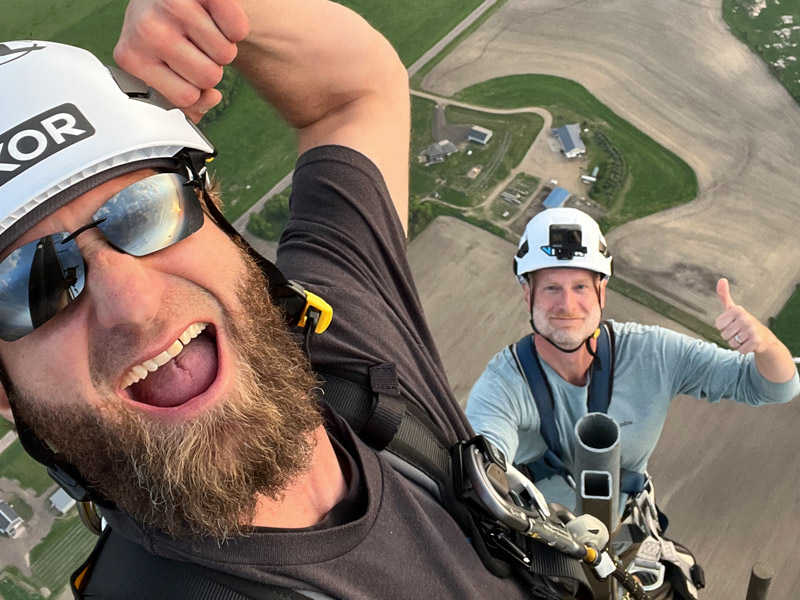 Commissioner Carr Joins VIKOR atop 2000 Foot Tower
